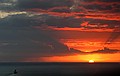 Cruise ship departs Kona